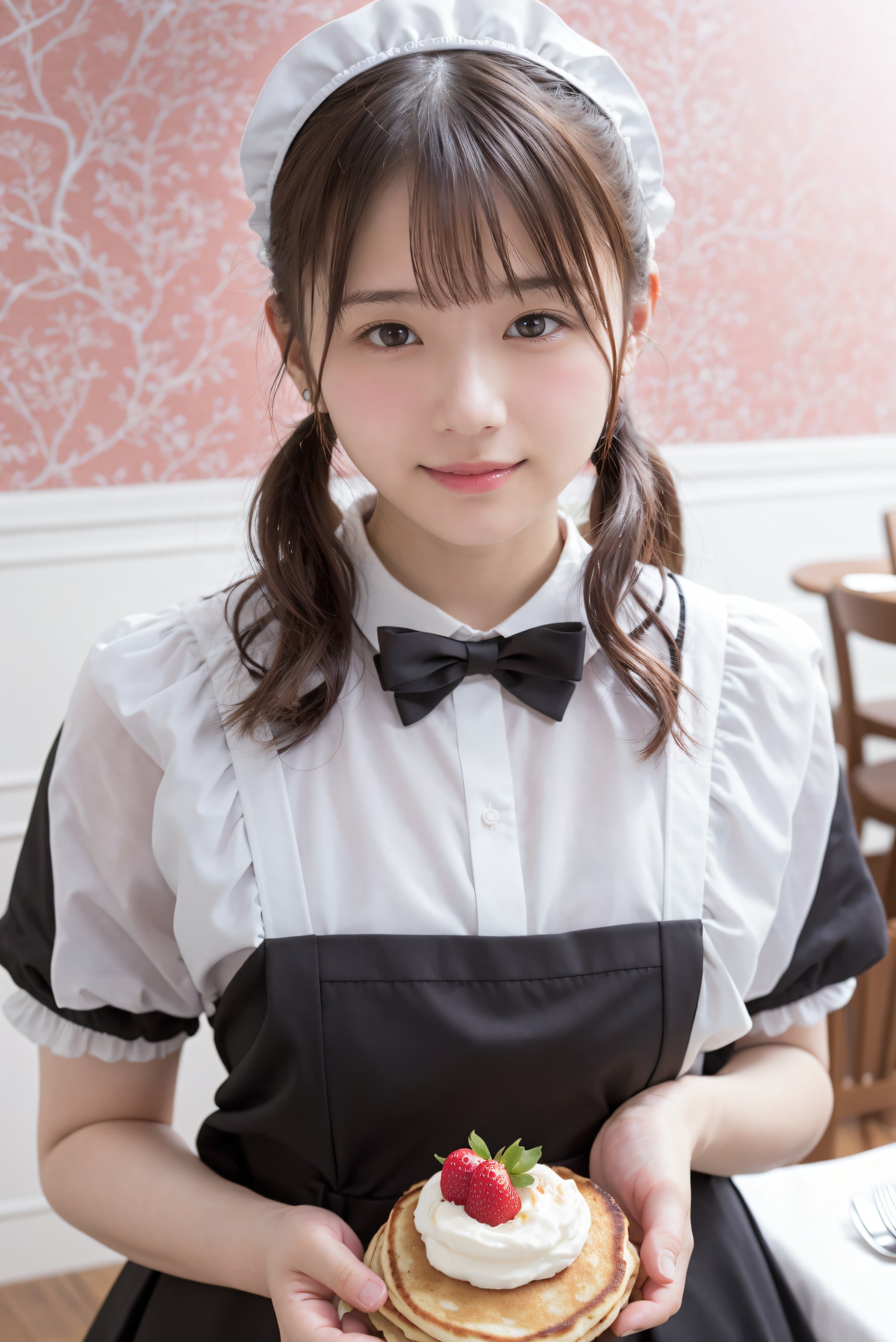 メイドカフェのパンケーキ
