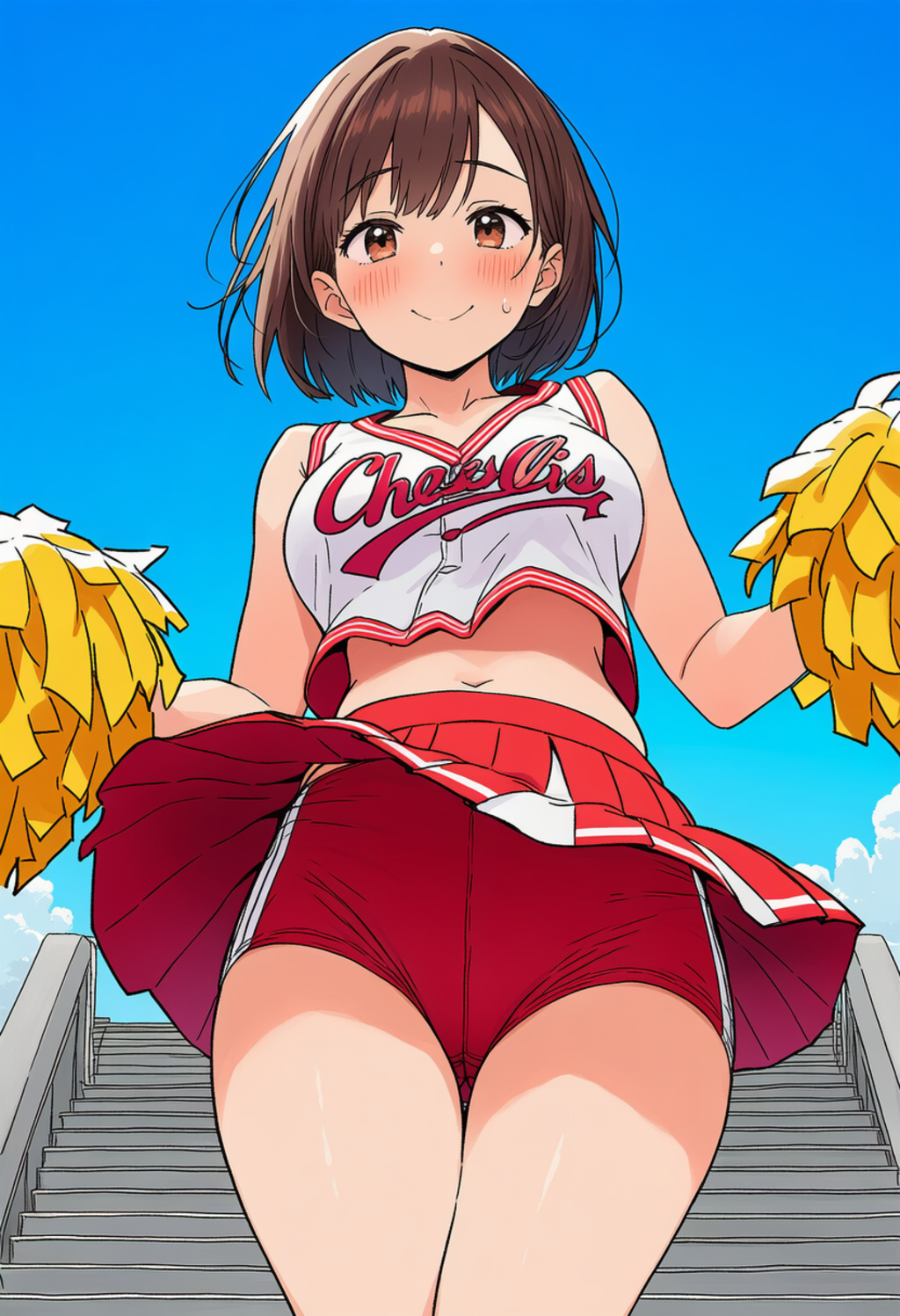 野球部を応援するJKチア2