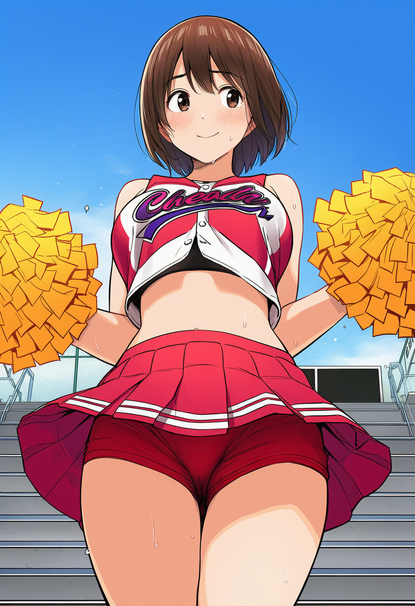 野球部を応援するJKチア2