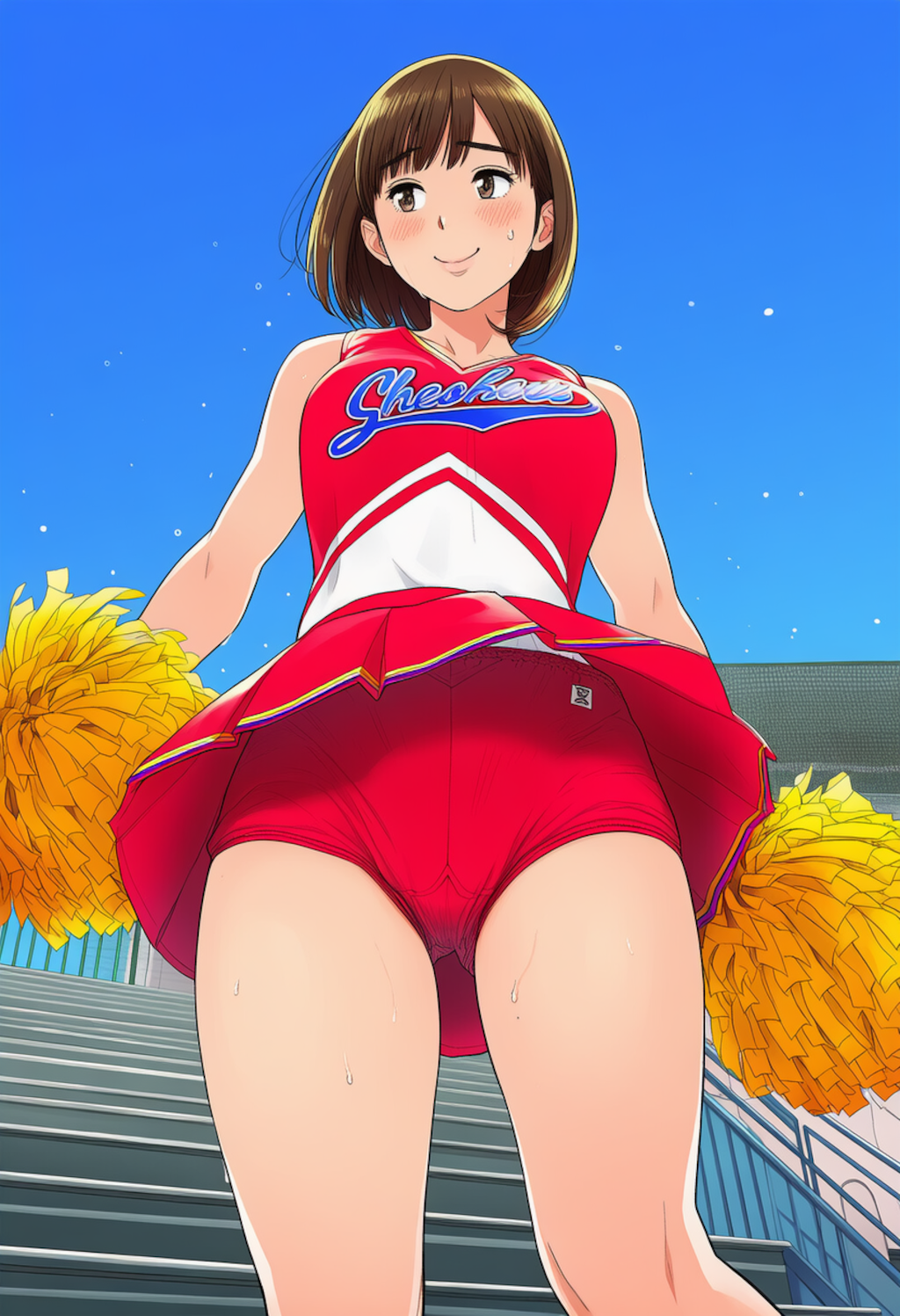 野球部を応援するJKチア2