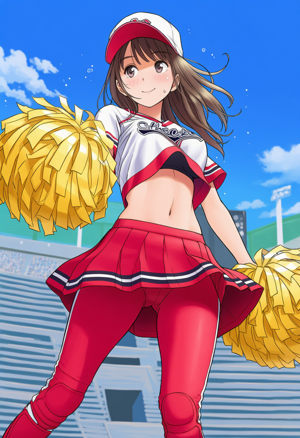 野球部を応援するJKチア2