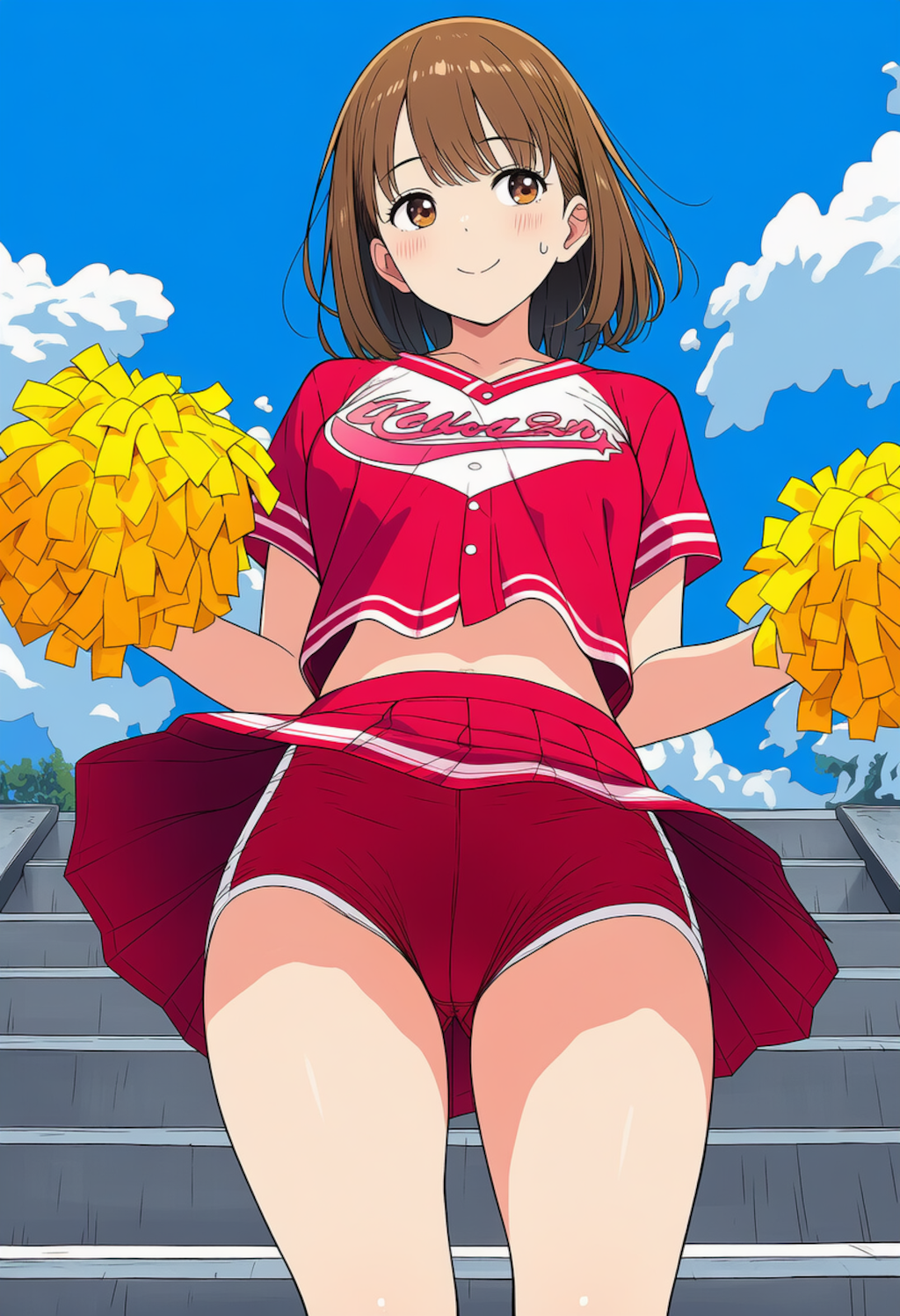 野球部を応援するJKチア2