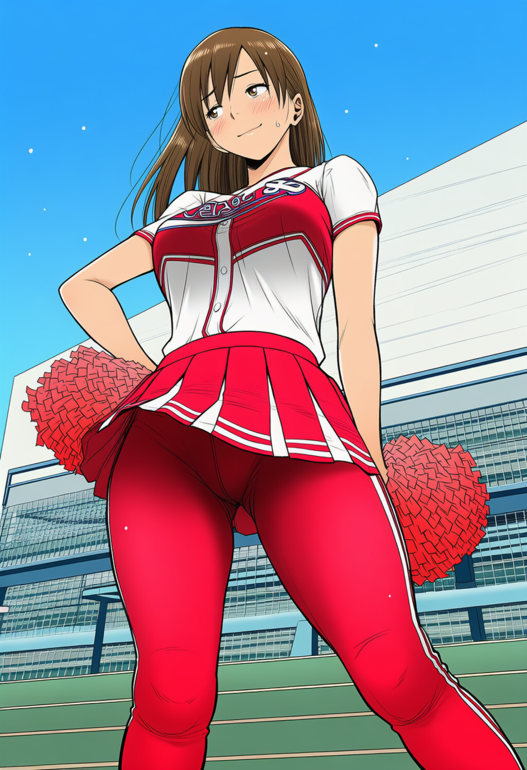 野球部を応援するJKチア2