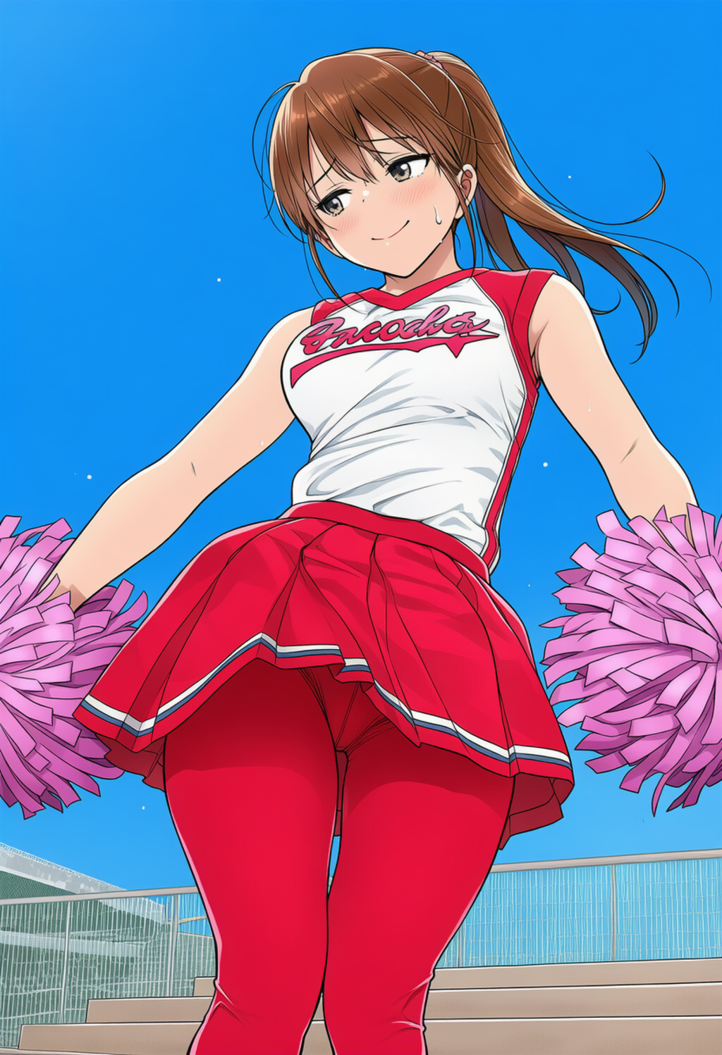 野球部を応援するJKチア2