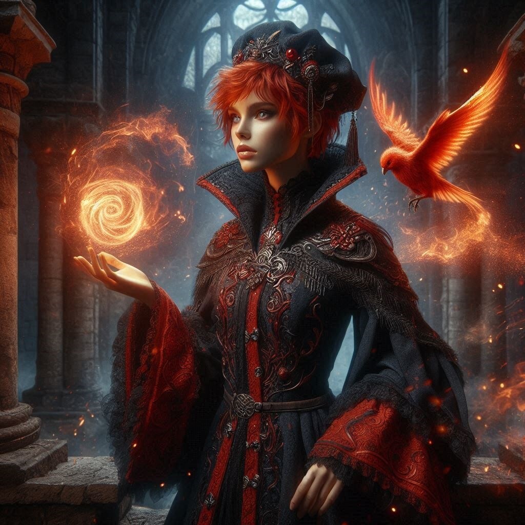 Dalleでフェニックスちゃんとフェニックス セミリアル | の人気AIイラスト・グラビア