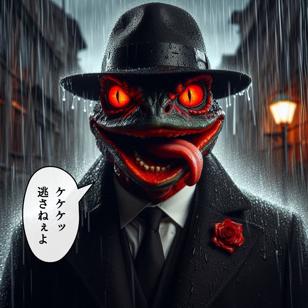 フロックコートのフロッグマン