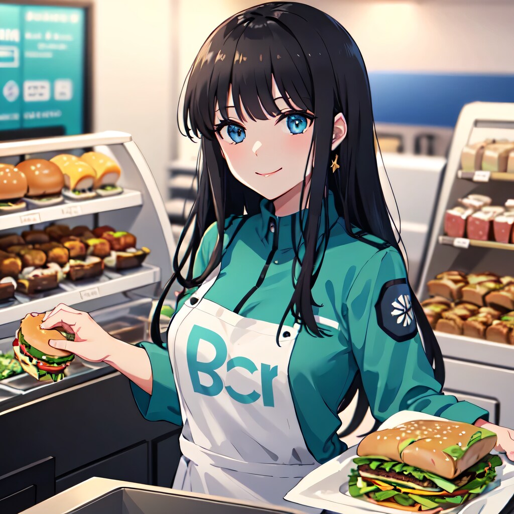 黒髪ロングでクルーの少女１８