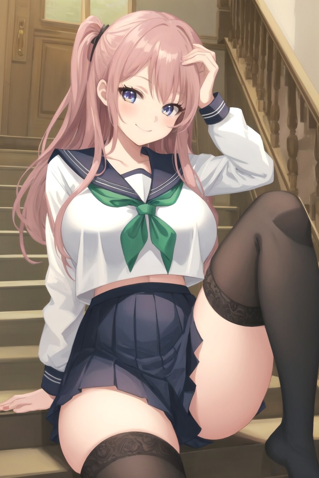 何見てるのかなぁ〜？ | の人気AIイラスト・グラビア