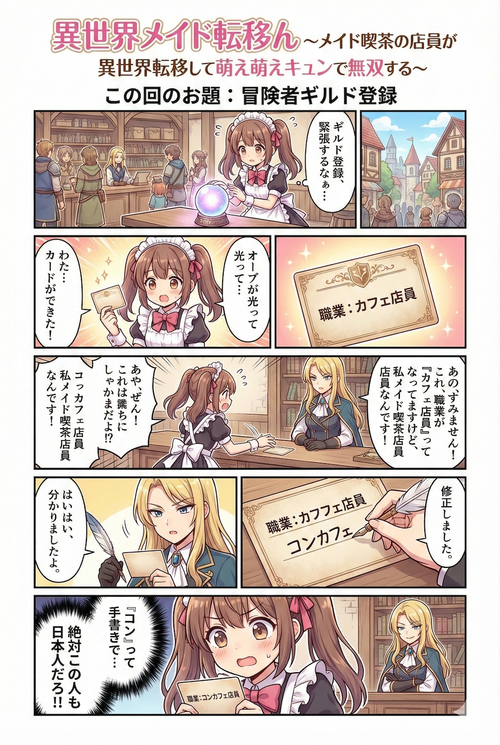 異世界メイド転移ん～メイド喫茶の店員が異世界転移して萌え萌えキュンで無双する～