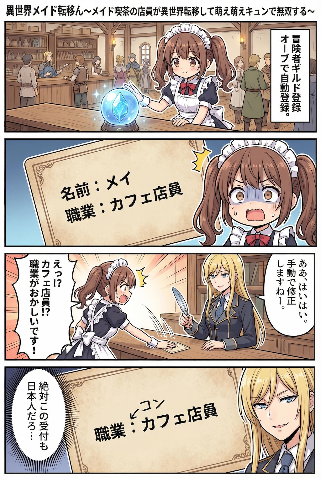 異世界メイド転移ん～メイド喫茶の店員が異世界転移して萌え萌えキュンで無双する～