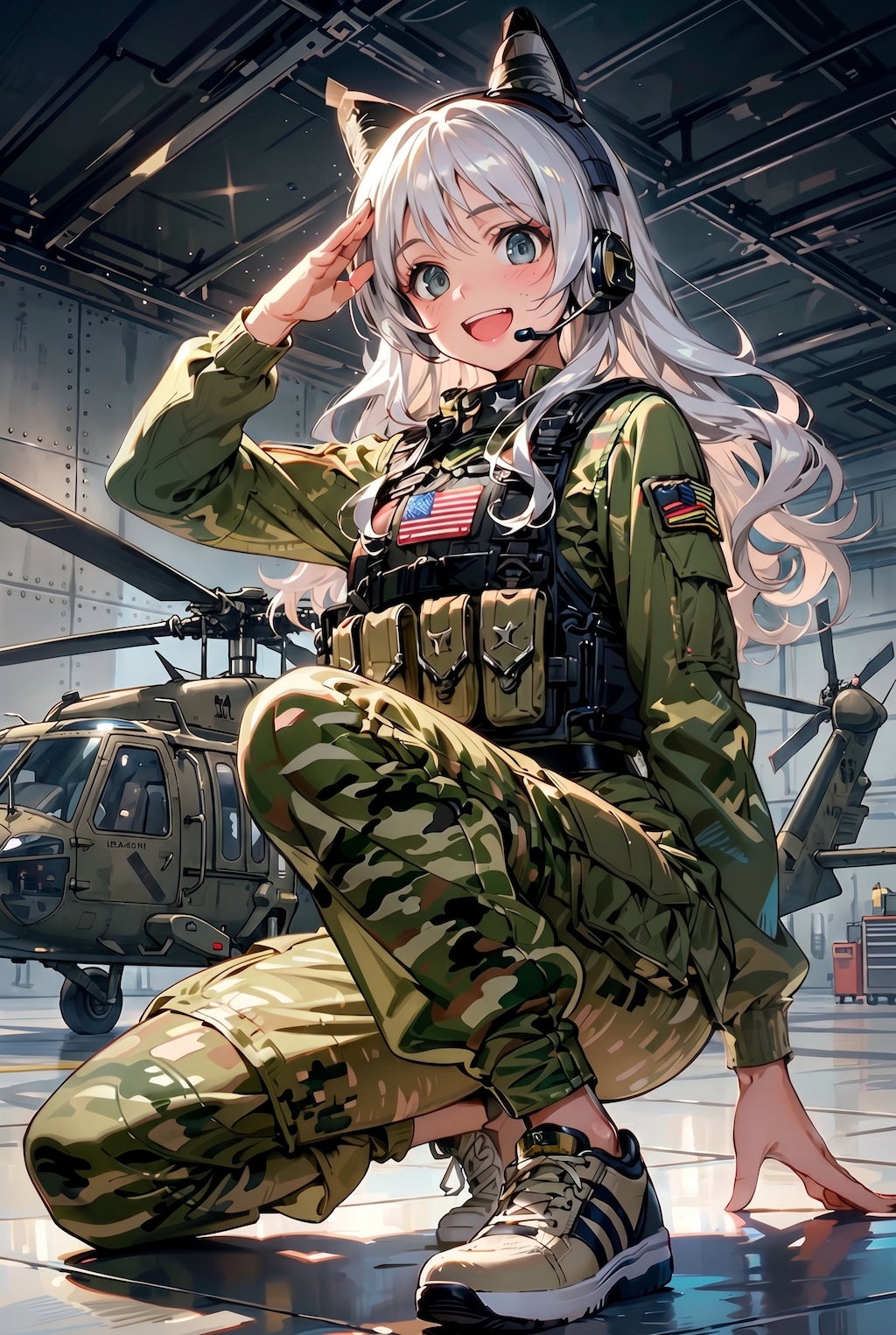 ブラックホークとウルフちゃん🐺✨