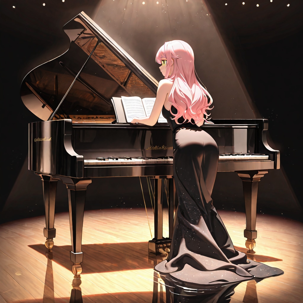 ピアノの余韻に溶ける | の人気AIイラスト・グラビア