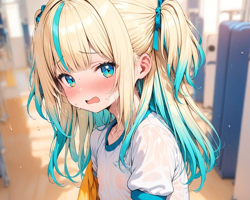 汗びっしょり💦
