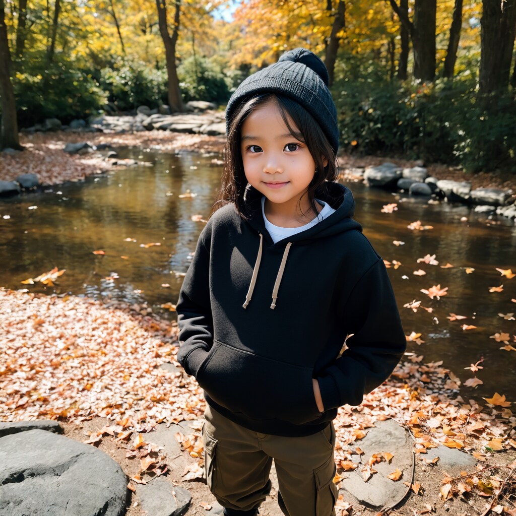 アウトドア系 キッズ秋コーデ