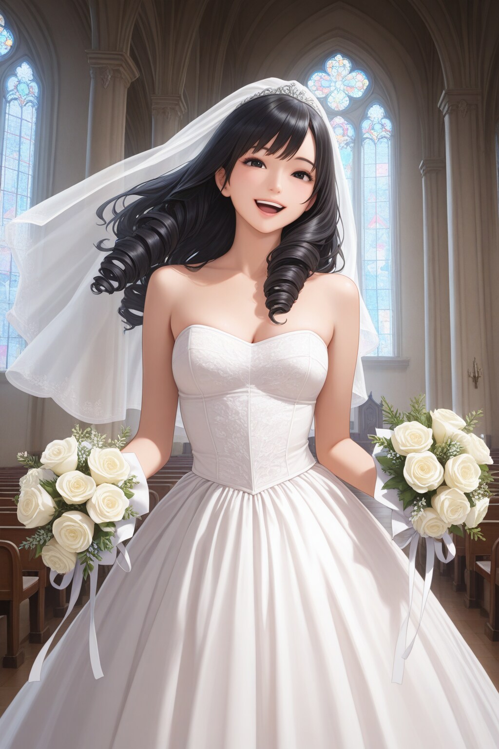 幸せいっぱいの花嫁さん