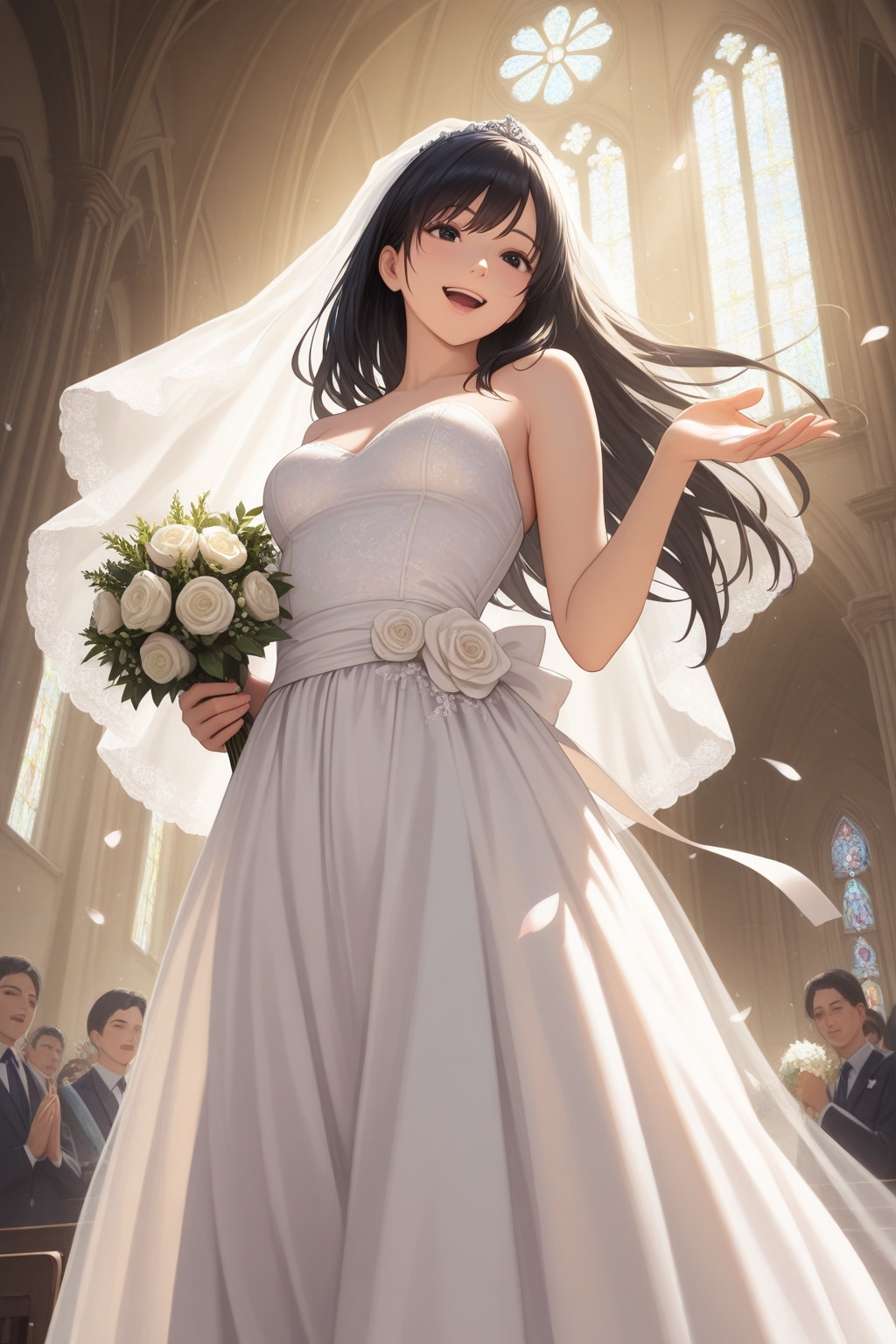 幸せいっぱいの花嫁さん