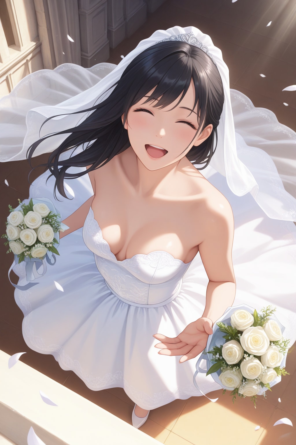 幸せいっぱいの花嫁さん