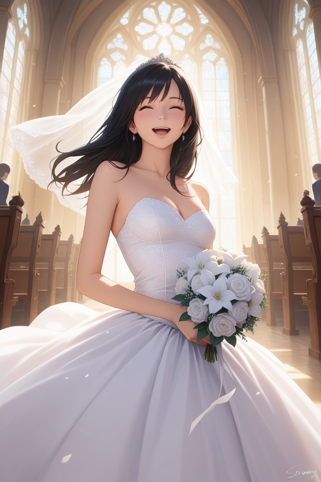 幸せいっぱいの花嫁さん