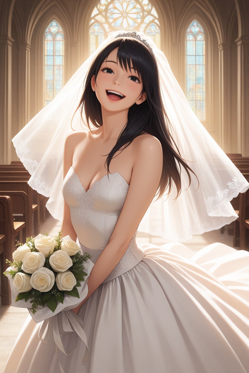 幸せいっぱいの花嫁さん