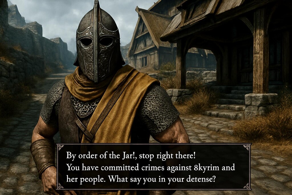 昨日のドラゴン襲撃イベントで助けていただいたホワイトラン衛兵ですが