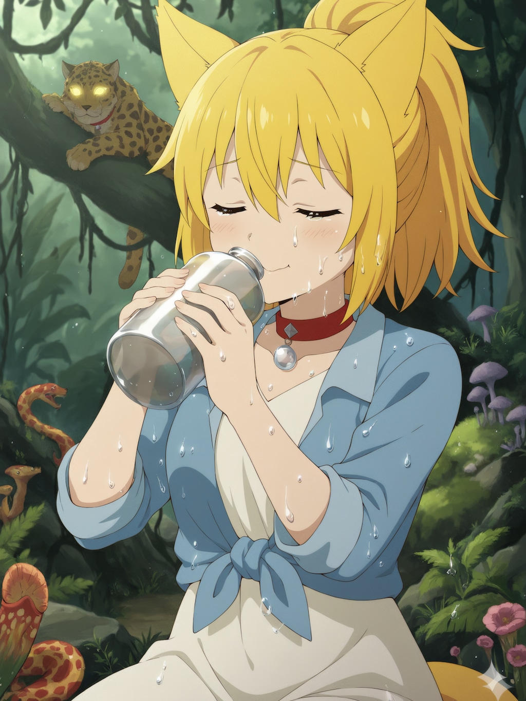 ちょっと足を伸ばして森までピクニックに出かけ森林浴を楽しんでいたら道に迷ってしまい気がついたらあたりの空気もなんだか変わっていてどこからか聞いたことのない動物の鳴き声…