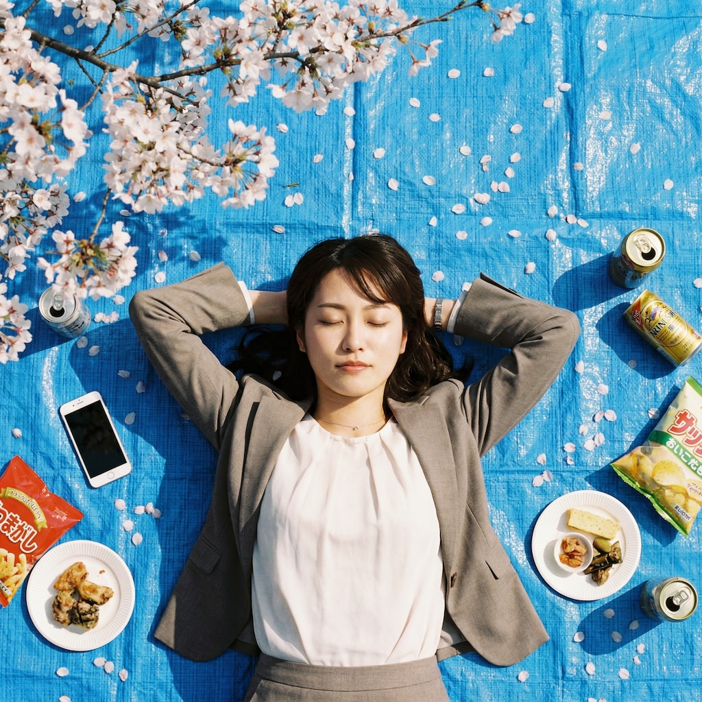 花見の場所取り