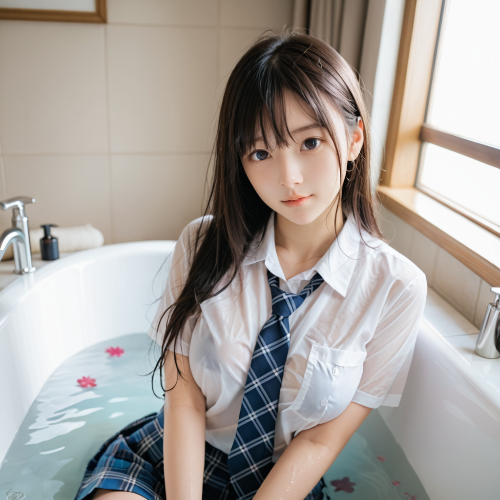 清楚でかわいいこ　闇墜ち７　お風呂