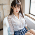清楚でかわいいこ　闇墜ち７　お風呂 3枚目