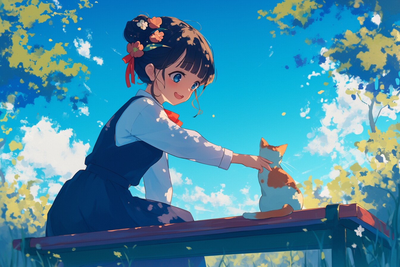 猫🐈とおだんごちゃん🍡✨114 | の人気AIイラスト・グラビア