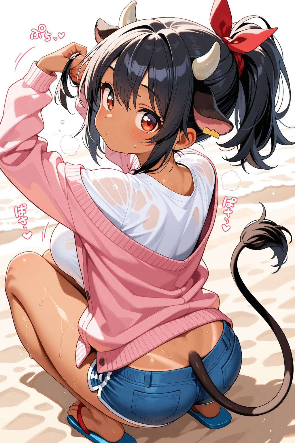 ほるすたいんちゃんの後ろ姿