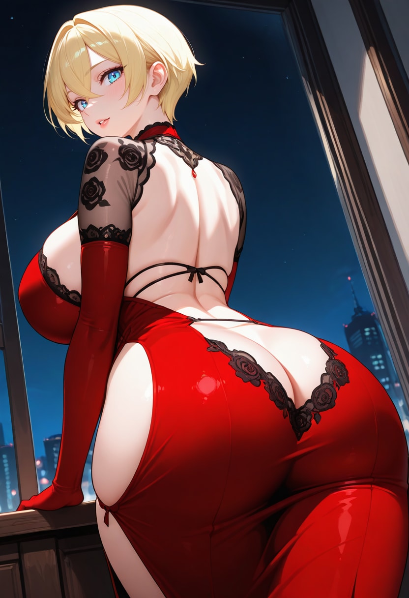お尻とサイドのスリット