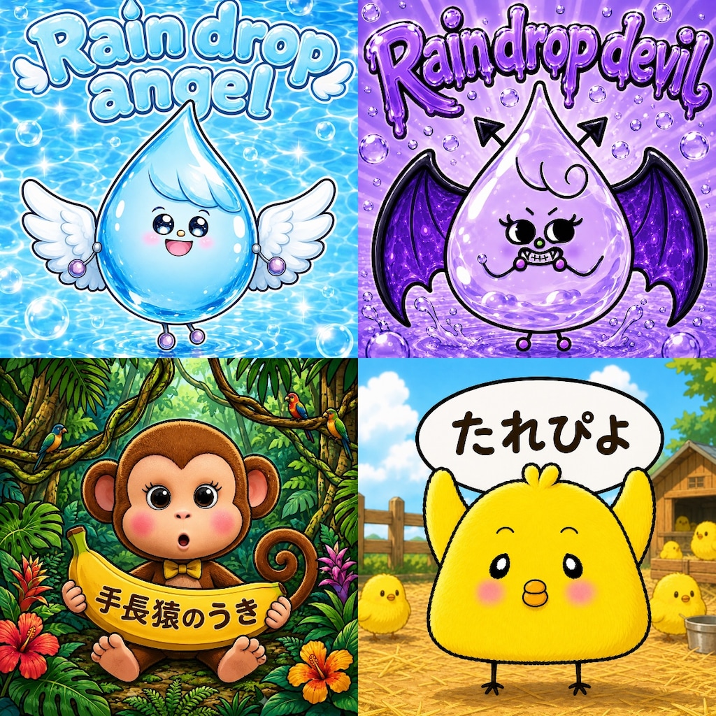手描き出身キャラ達 コレクションサムネ用
