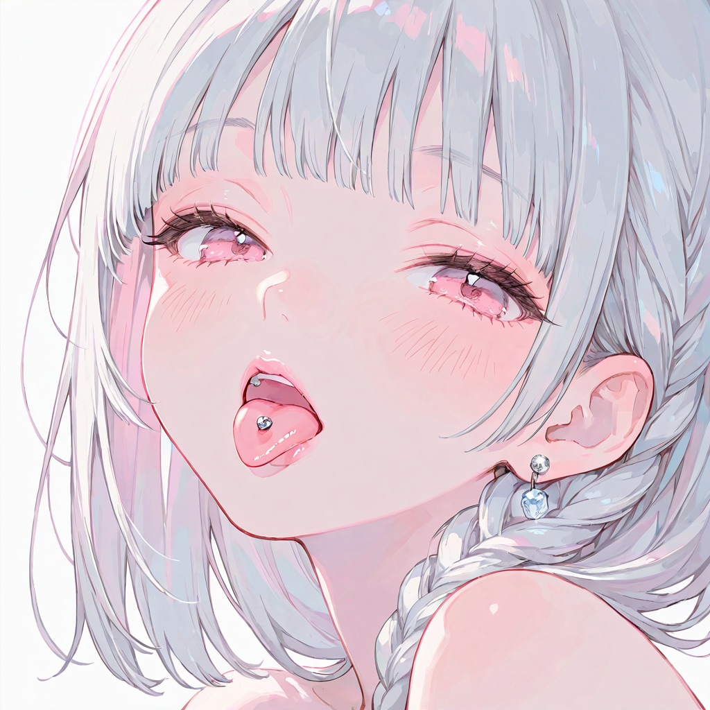 舌ピあけちゃった | の人気AIイラスト・グラビア