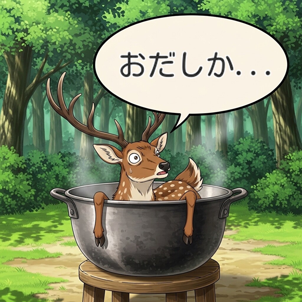 鹿だけに...