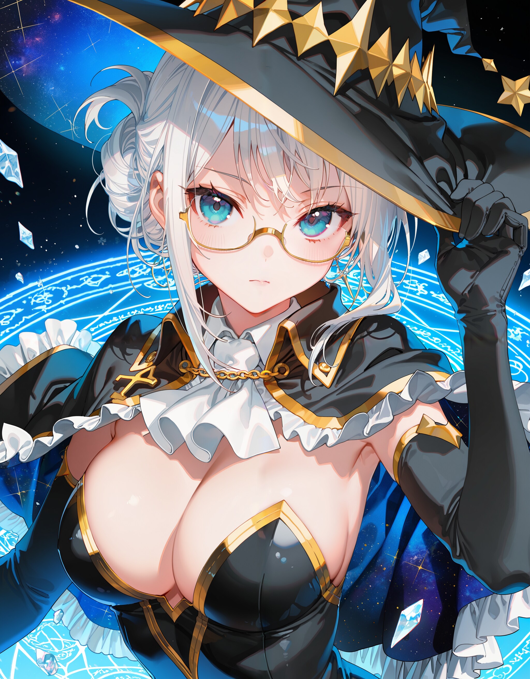 メガネのエラソーな魔法学校の先生