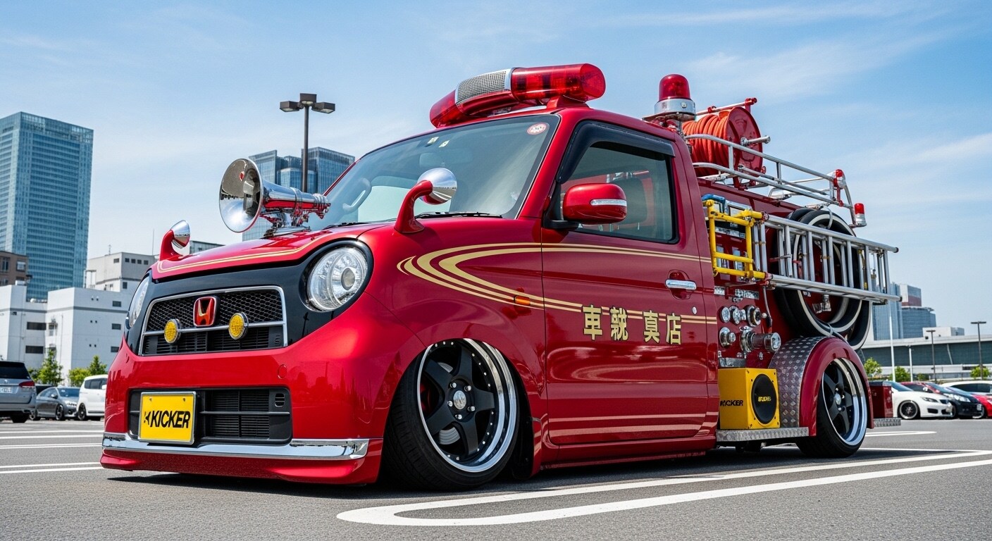 N-ONE消防車のドリ車 | の人気AIイラスト・グラビア