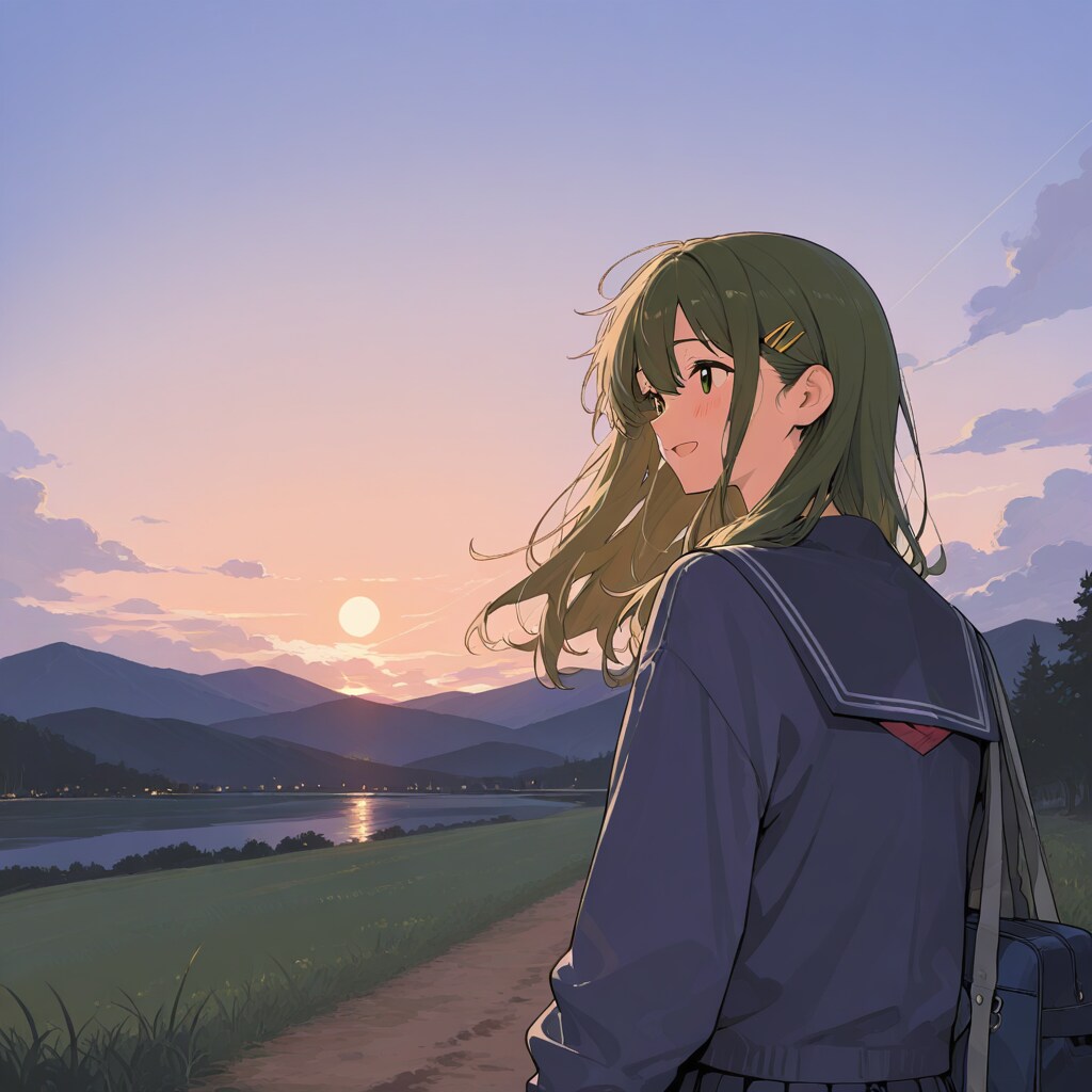 夕暮れの帰り道