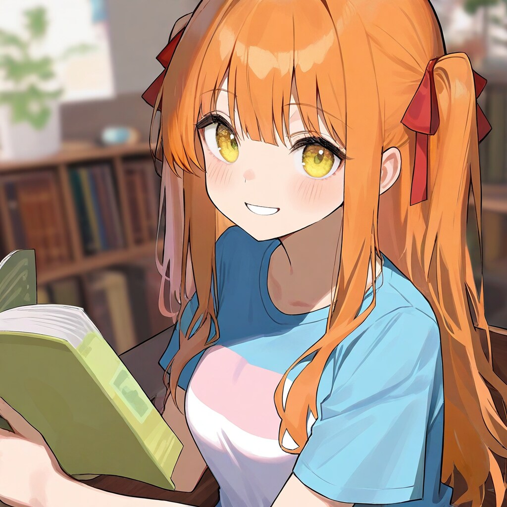 読書中のゆりか
