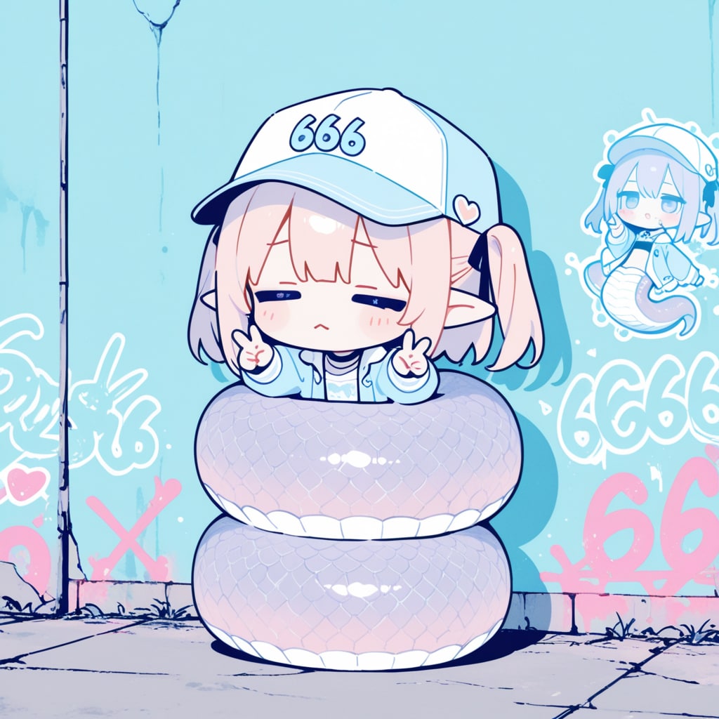 とぐろをまくラミア