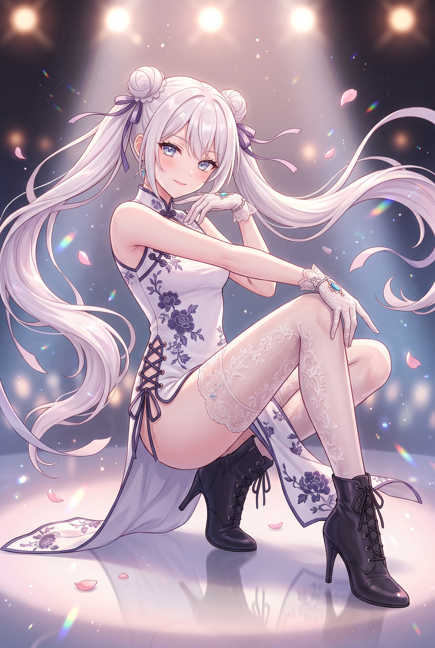 白絹双舞