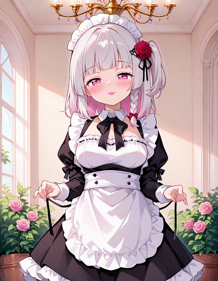 薔薇とメイド