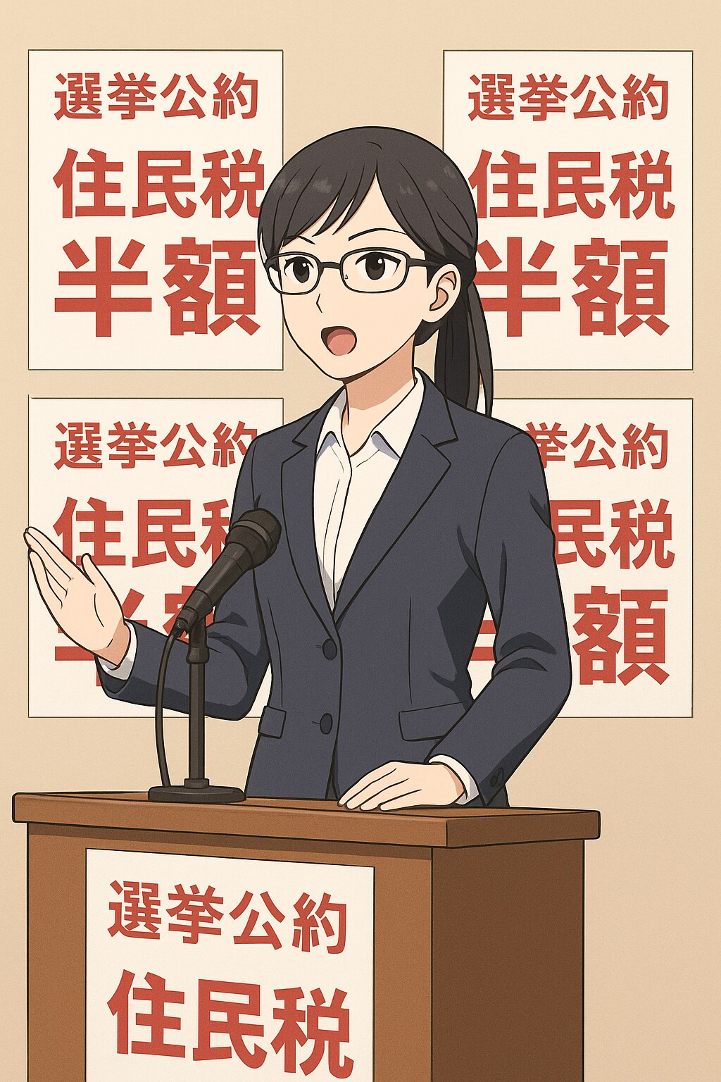 [張り紙見たよ]住みたい街No.1の選挙公約