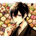 和菓子と黒髪短髪男性＊その3(12枚) 3枚目