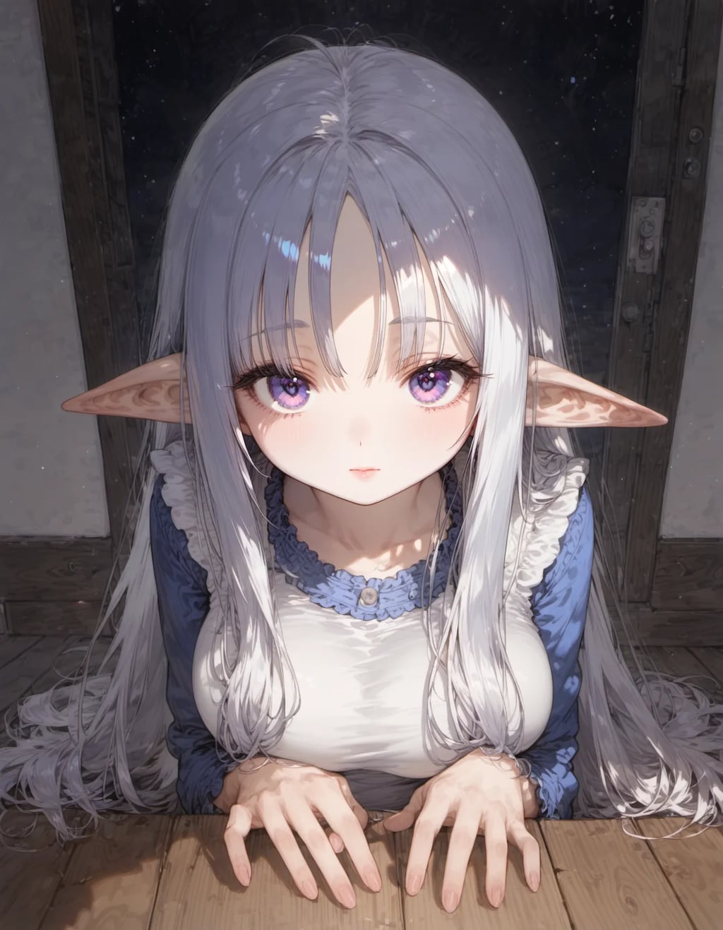 Moonlit Elf at the Threshold