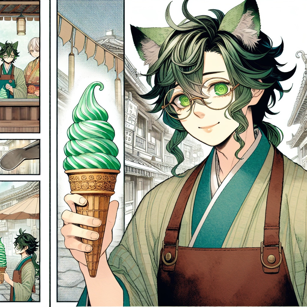 チョコミントソフトクリーム