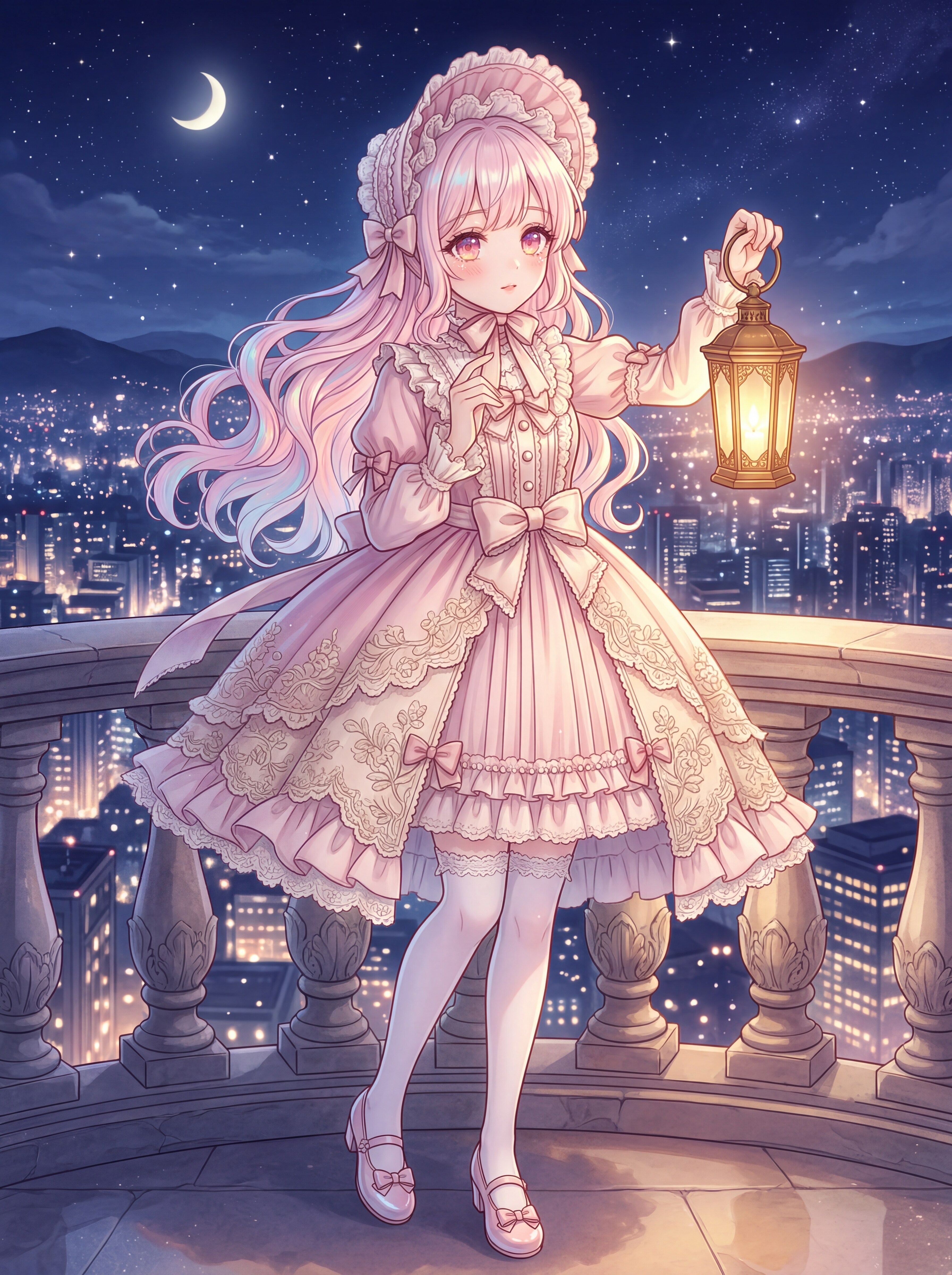 星灯りの静夜に咲く乙女
