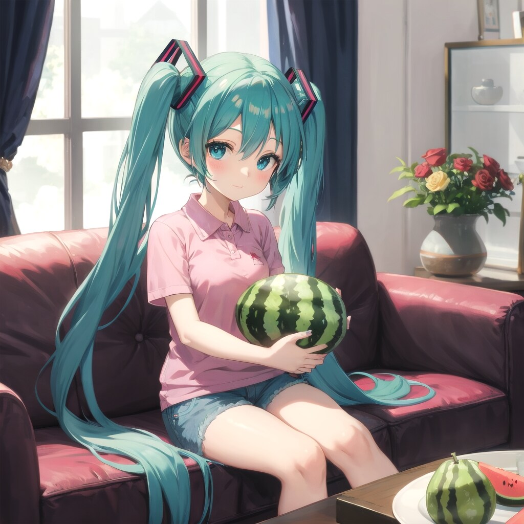 テーブルの上にメロンソーダのはずが・・・