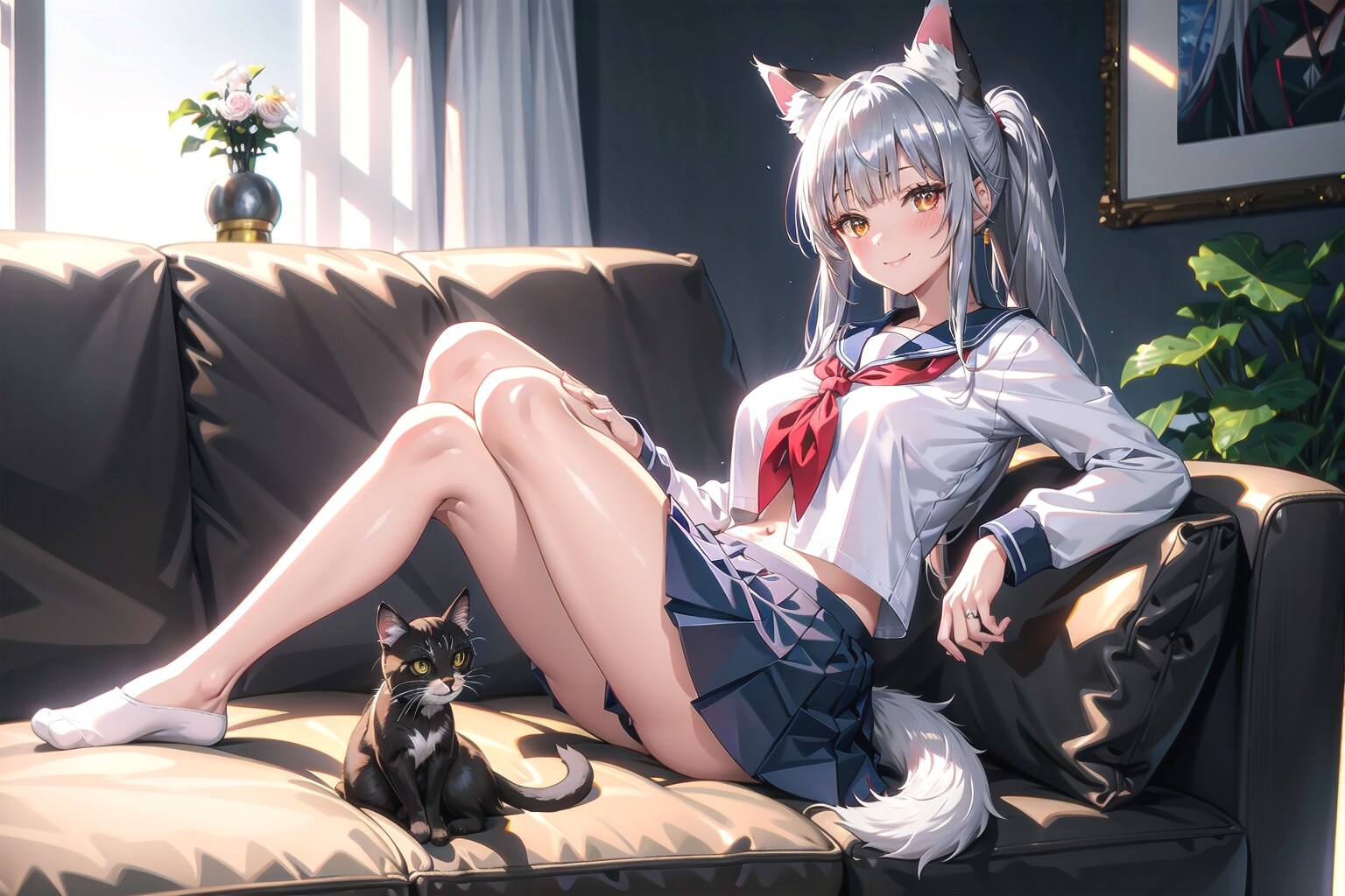 セーラー服と猫
