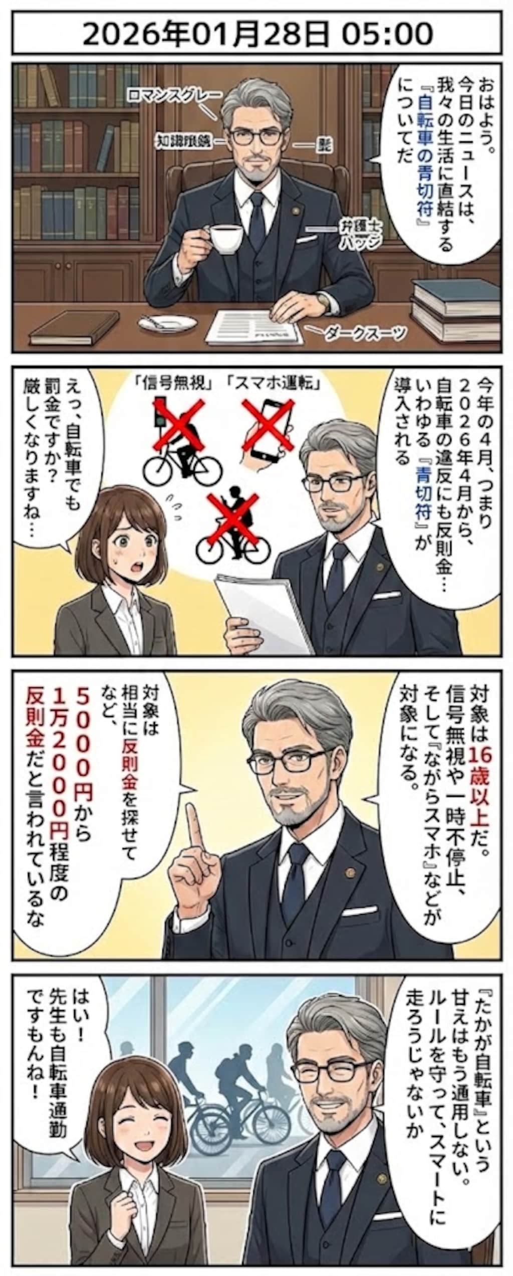 毎日漫画5時　法律ニュース