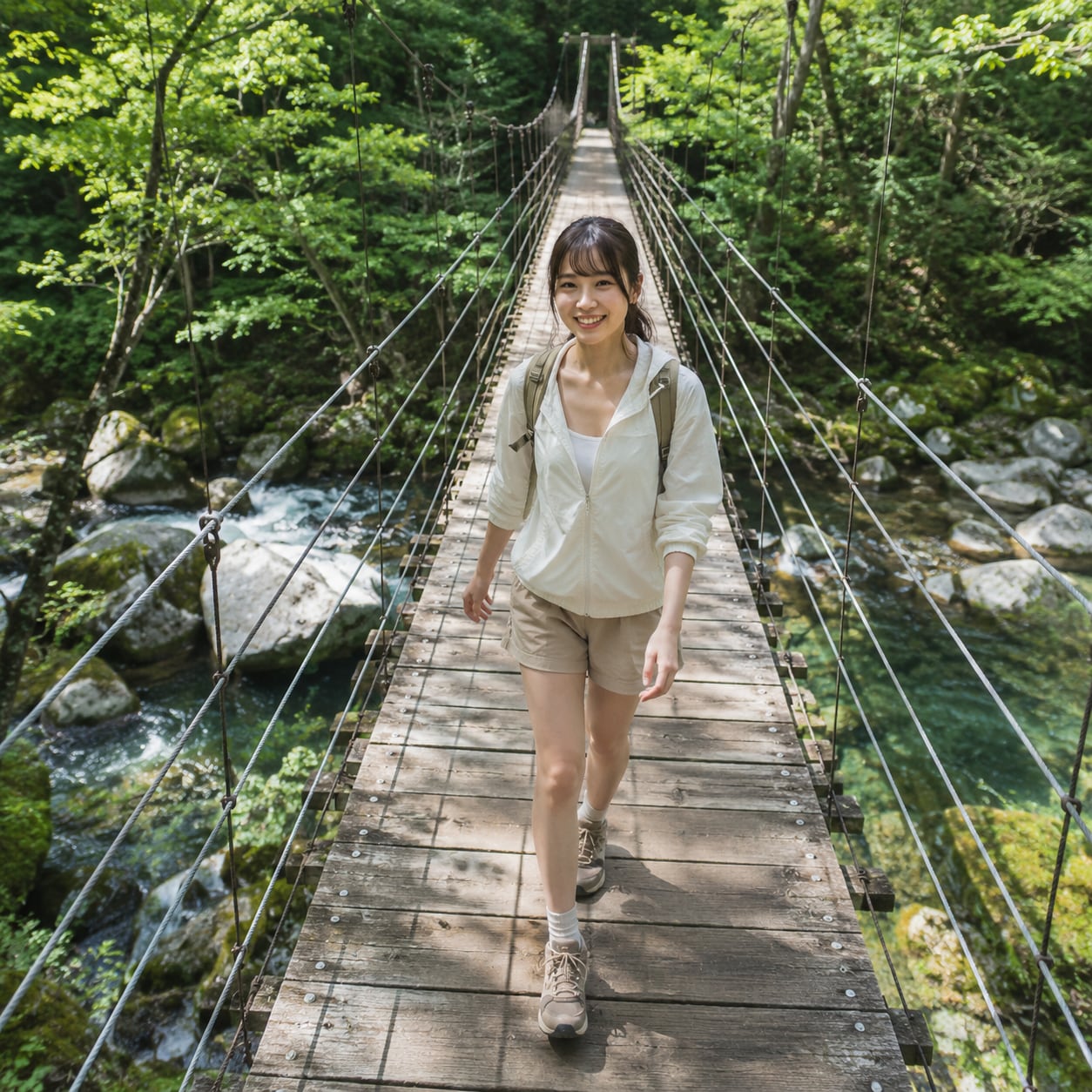 ハイキング（吊り橋）